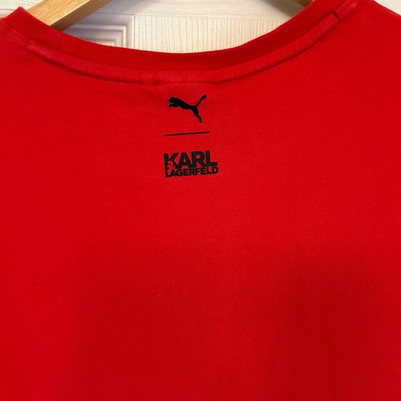 Authentic KARL LAGERFELD X PUMA crossover Red cotton shirt. - Picture 6 of 6